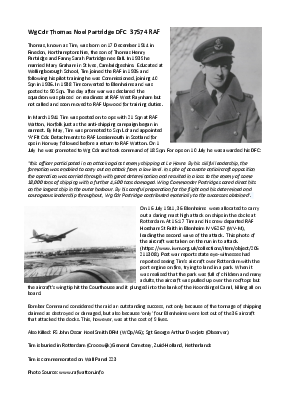 A preview of a PDF biography for Partridge, Thomas Noel
